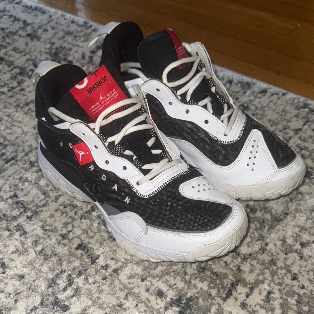 Jordan Black and White Sneakers